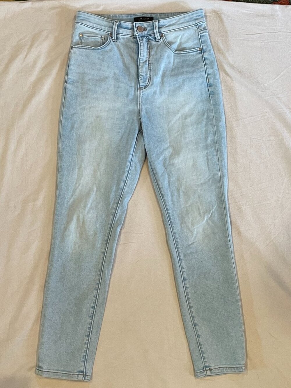 Ann Taylor Light Wash High-Rise Skinny Jeans 6P Curvy